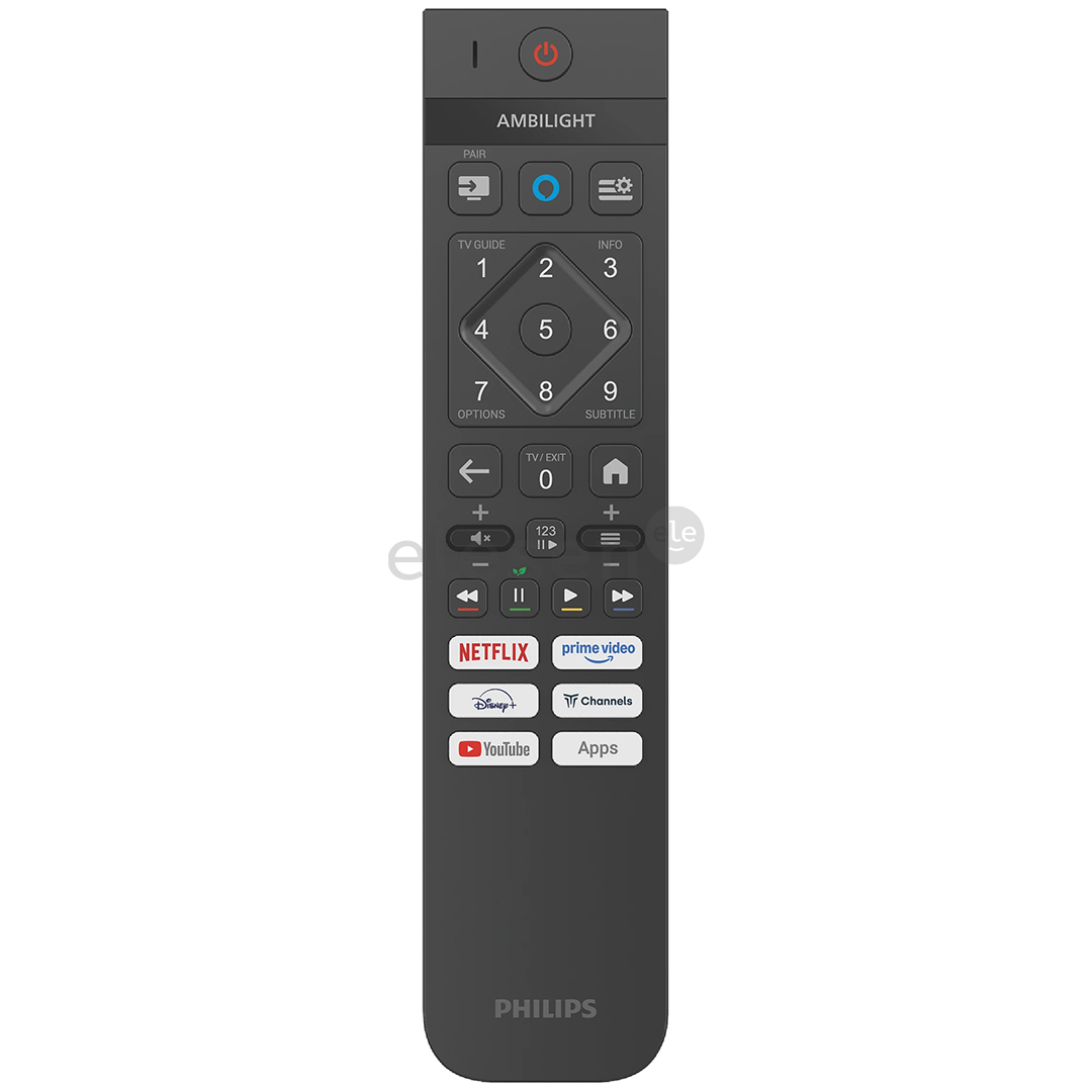 Philips The One PUS9060, 50'', 4K UHD, QLED, juodas - Televizorius