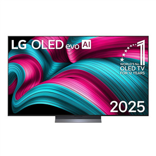 LG OLED evo AI C5, 65'', 4K UHD, OLED, черный - Телевизор OLED65C51LA.AEU
