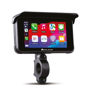 Midland BikePlay Guardian, Bluetooth, juoda - CarPlay ir Android Auto sistema motociklams C1636