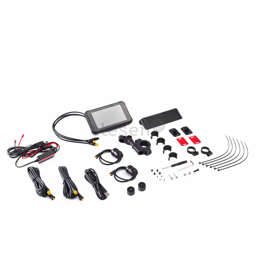 Midland BikePlay Guardian, Bluetooth, juoda - CarPlay ir Android Auto sistema motociklams