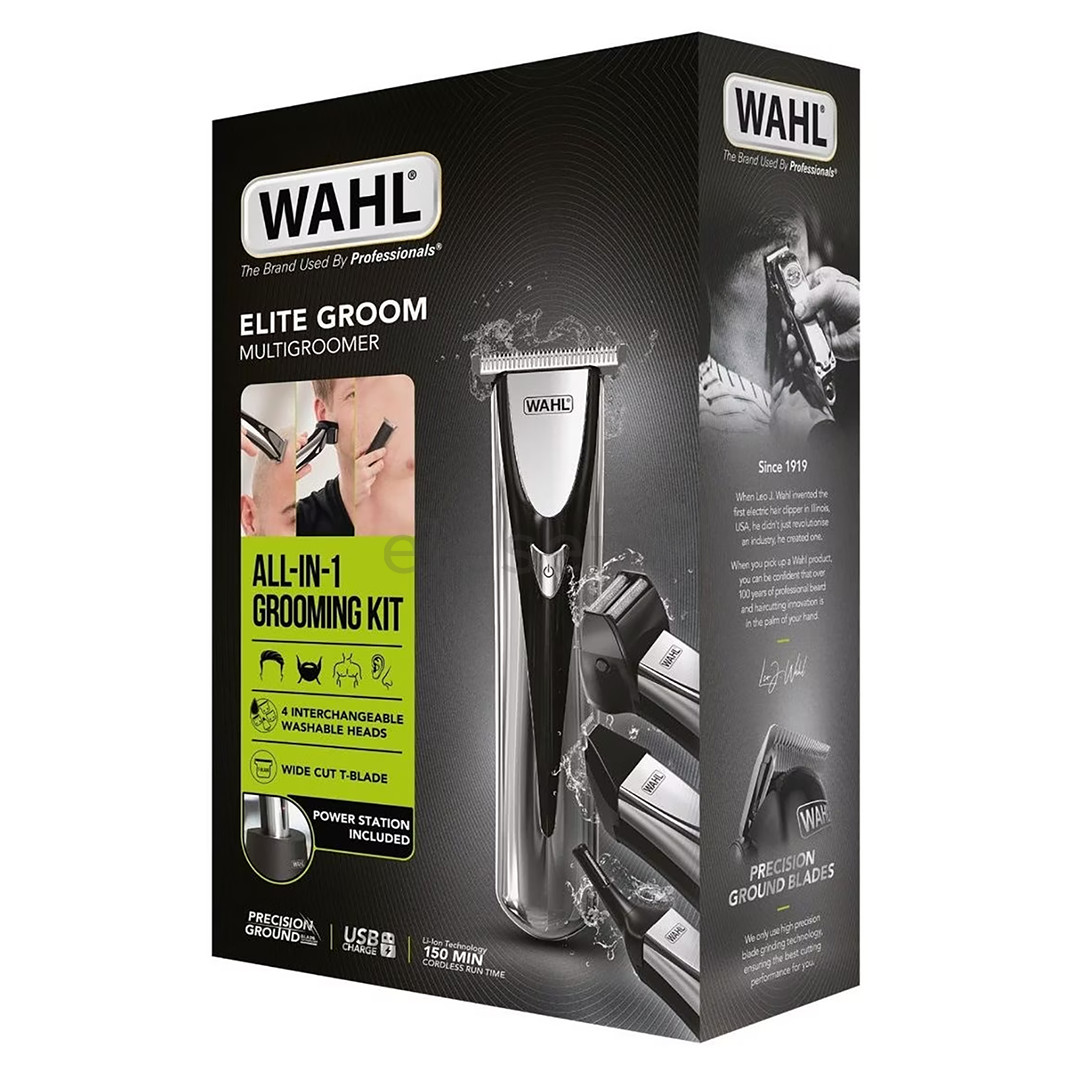 Wahl Elite Groom, sidabro/juodas - Kūno skustuvas