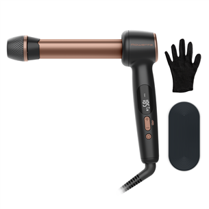 Rowenta Twist Curl, juodos/rožinės - Plaukų garbanojimo žnyplės CF4620E0