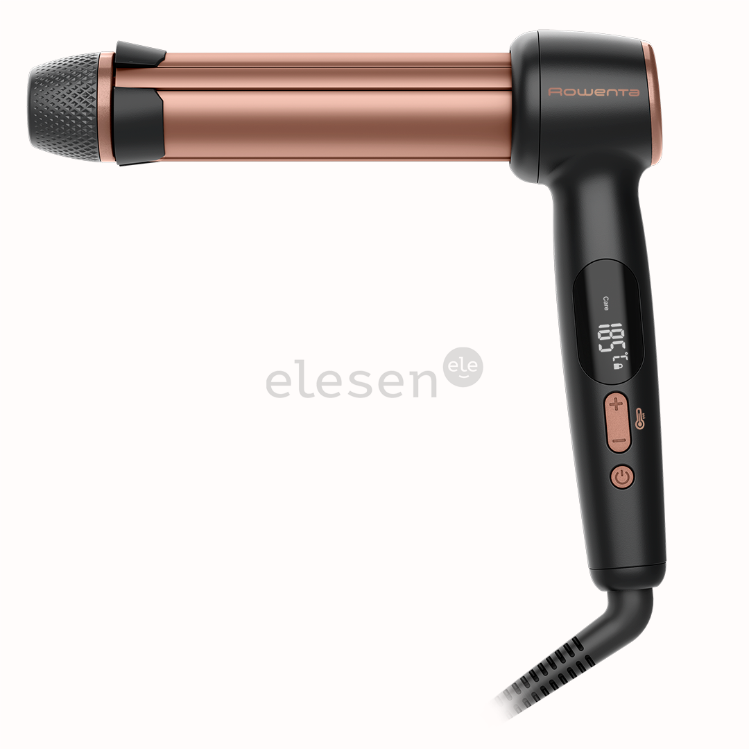 Rowenta Twist Curl, juodos/rožinės - Plaukų garbanojimo žnyplės