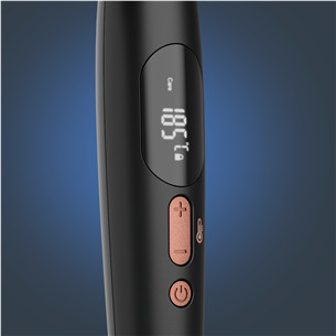 Rowenta Twist Curl, juodos/rožinės - Plaukų garbanojimo žnyplės