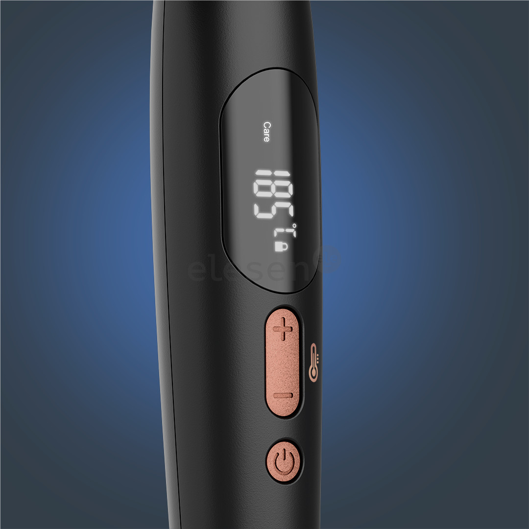 Rowenta Twist Curl, juodos/rožinės - Plaukų garbanojimo žnyplės