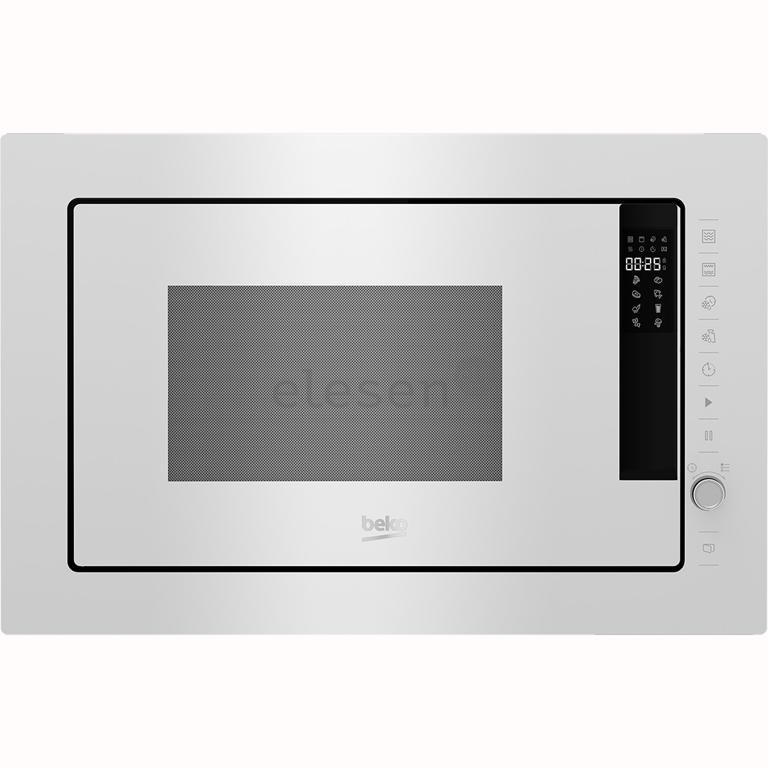 Beko, 25 L, 1450 W, white - Built-in microwave oven with grill