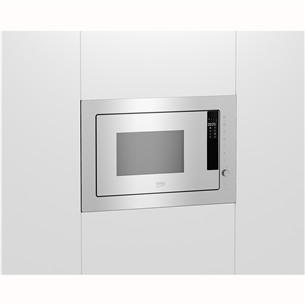 Beko, 25 L, 1450 W, white - Built-in microwave oven with grill