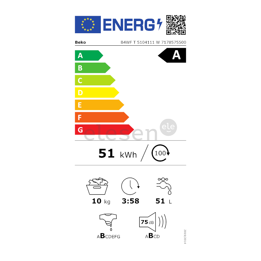 Beko, 10 kg + 10 kg - Skalbimo mašina su džiovykle