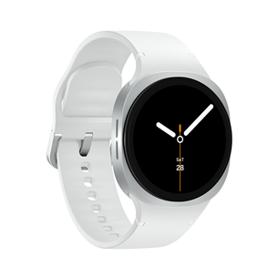 Samsung Galaxy Watch8, 40 mm, LTE, sidabro spalvos - Išmanusis laikrodis