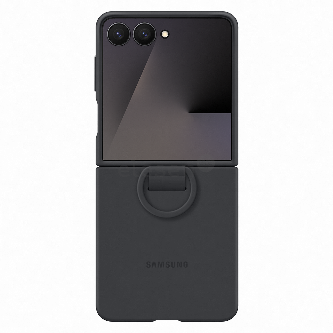 Samsung Silicone case, Galaxy Flip7, black - Case