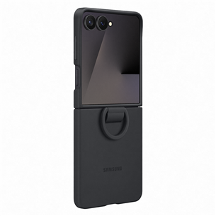 Samsung Silicone case, Galaxy Flip7, black - Case