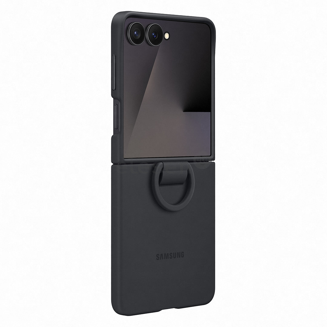 Samsung Silicone case, Galaxy Flip7, black - Case