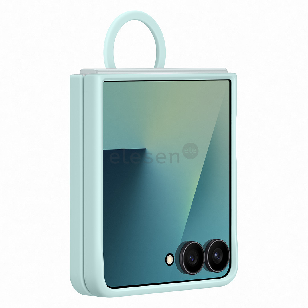 Samsung Silicone case, Galaxy Flip7, šviesiai žalias - Dėklas