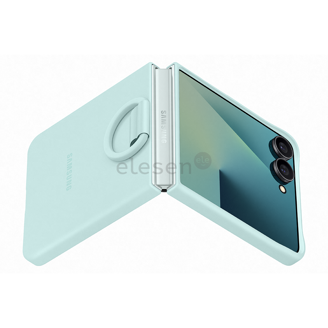Samsung Silicone case, Galaxy Flip7, šviesiai žalias - Dėklas