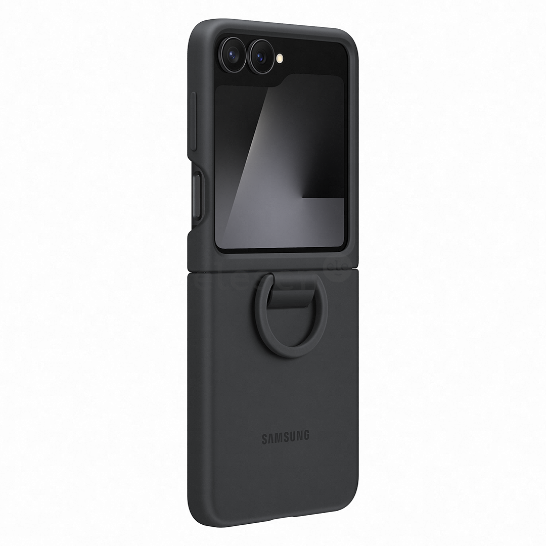 Samsung Silicone case, Galaxy Flip7 FE, juodas - Dėklas