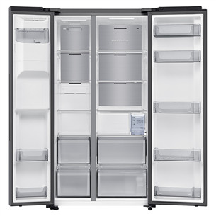 Samsung Bespoke AI, NoFrost, 640 L, aukštis 179 cm, sidabro spalvos - SBS Šaldytuvas