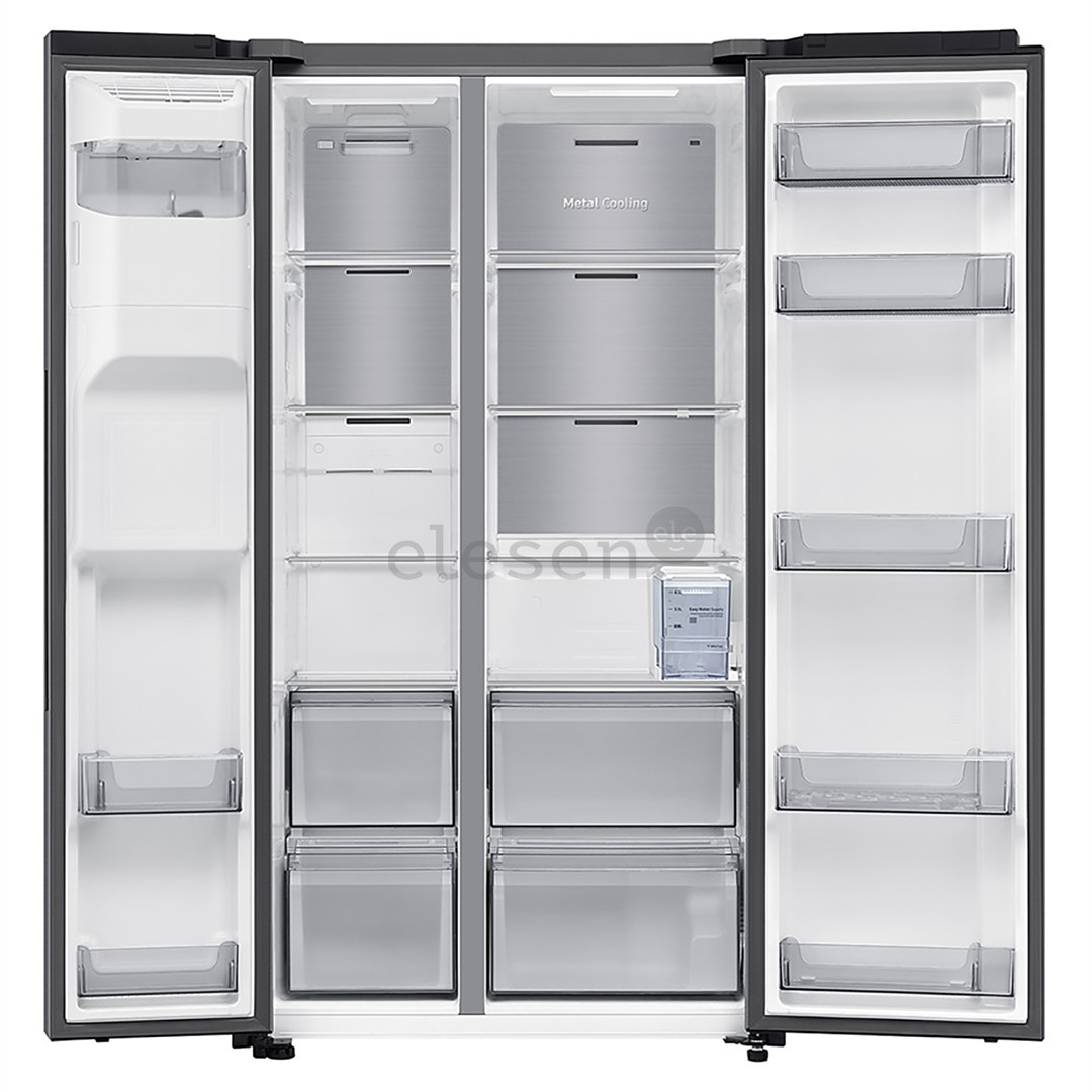 Samsung Bespoke AI, NoFrost, 640 L, aukštis 179 cm, sidabro spalvos - SBS Šaldytuvas