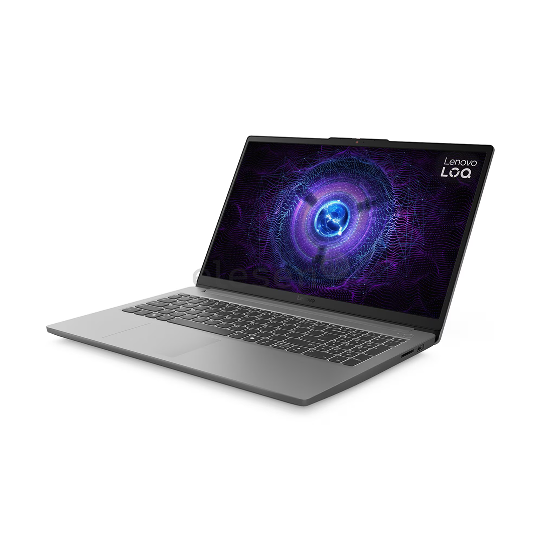 Lenovo LOQ 15IAX9E, 15,6'', 144 Hz, i5, 12 GB, 512 GB, RTX 3050, pilkas - Nešiojamasis kompiuteris