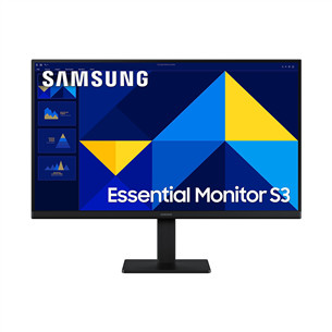 Samsung Essential S3, 24'', Full HD, IPS, черный - Монитор LS24D300GAUXEN