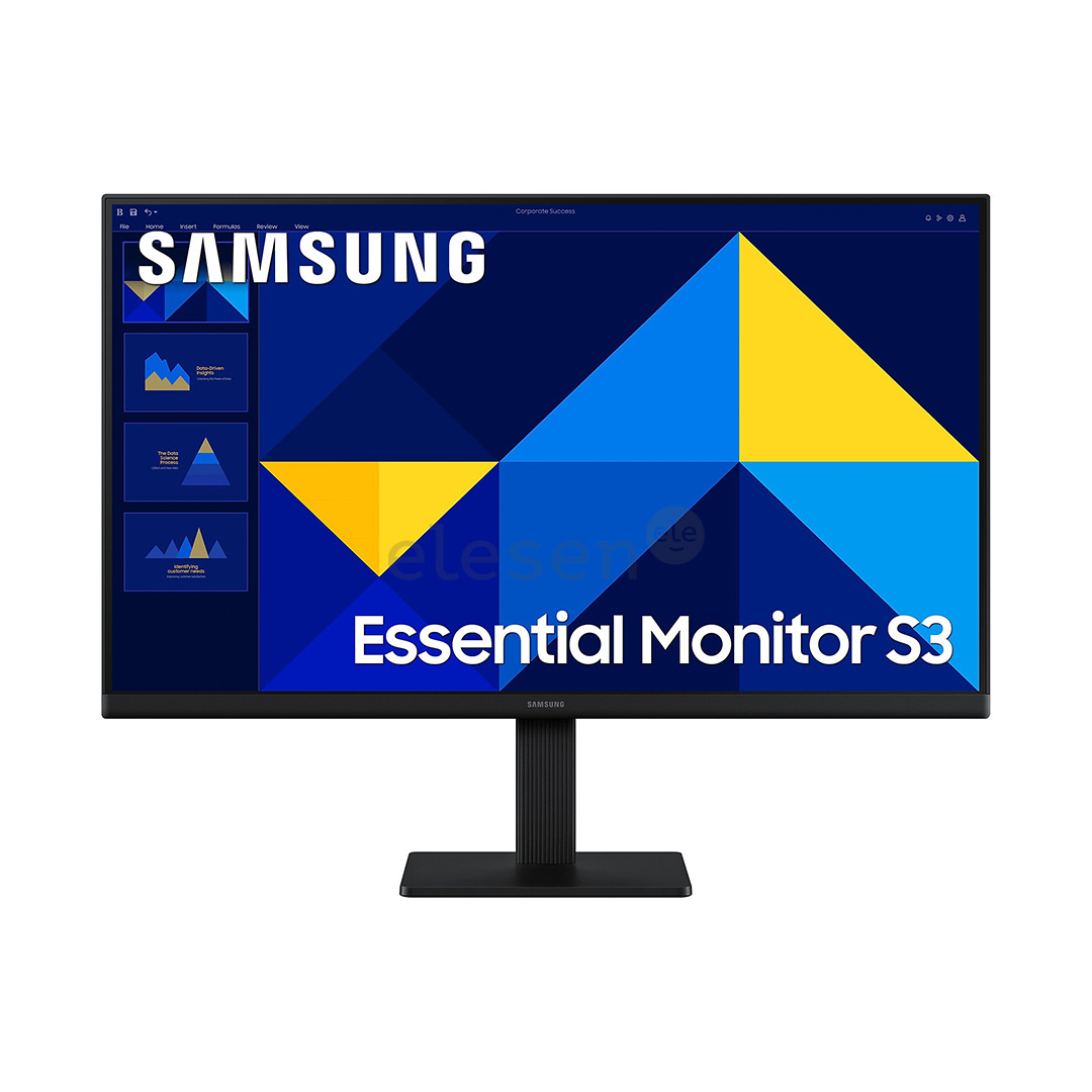 Samsung Essential S3, 24'', Full HD, IPS, juodas - Monitorrius