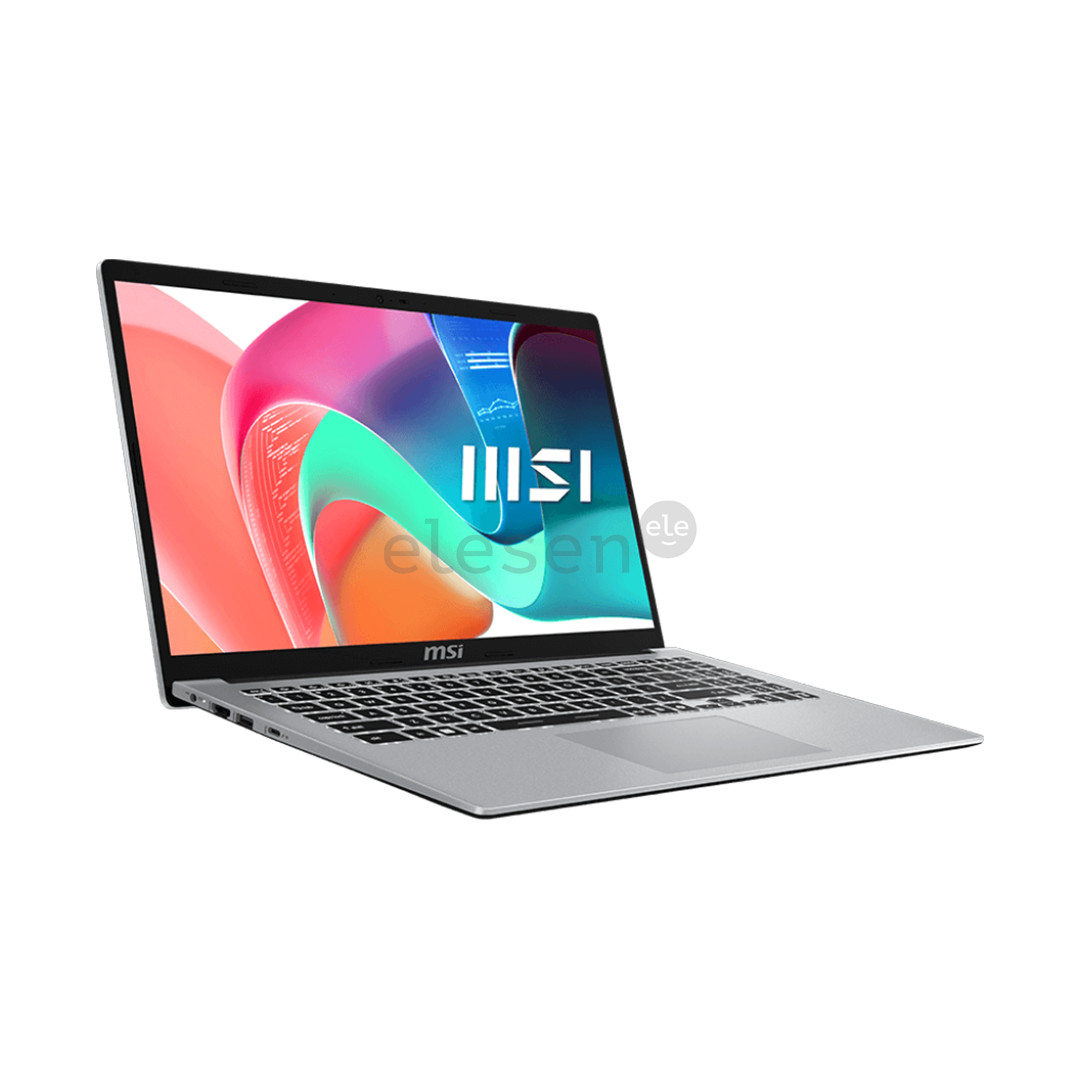 MSI Modern 15 F13M, 15,6'', i5, 16 GB, 512 GB, sidabro spalvos - Nešiojamasis kompiuteris