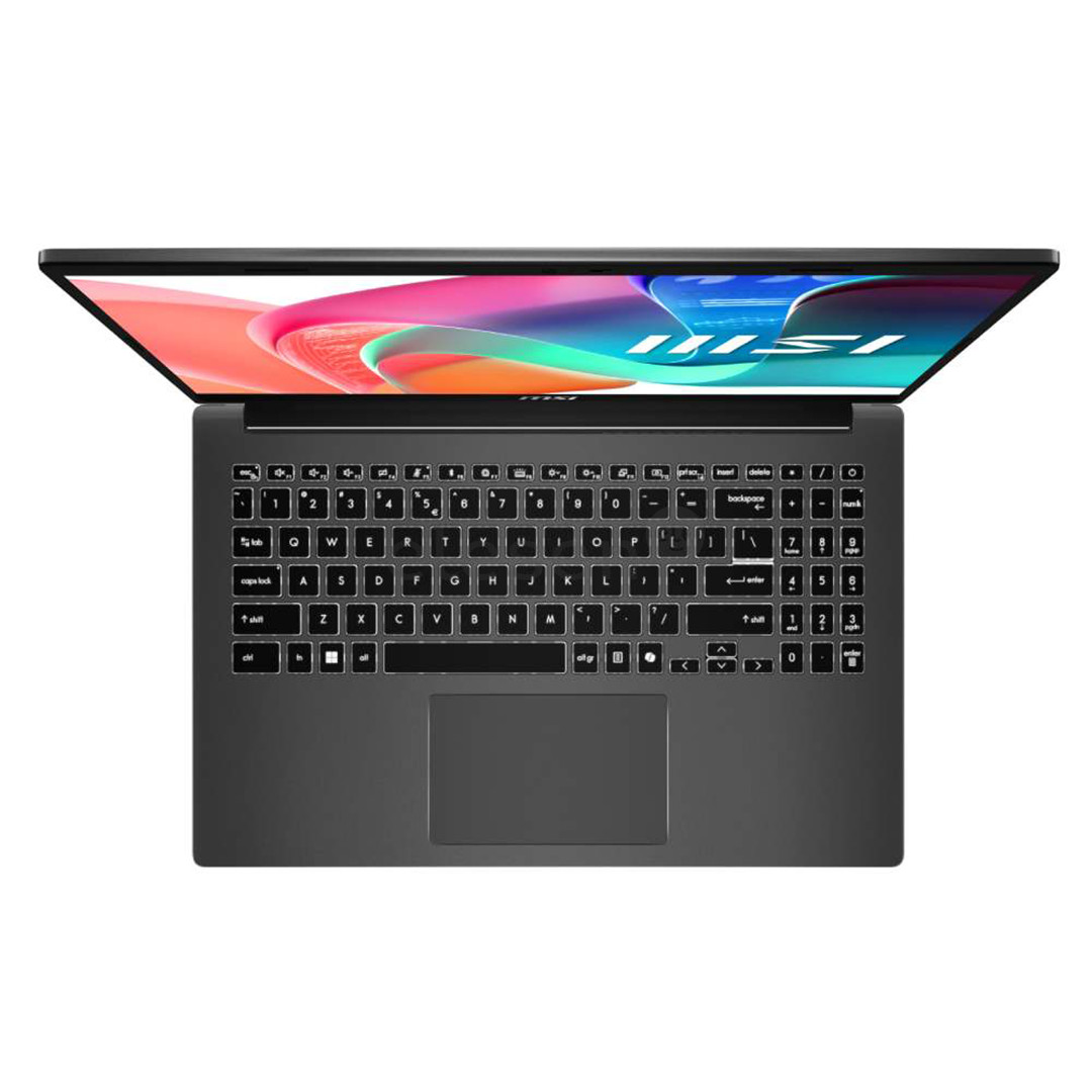 MSI Modern 15 F13M, 15,6'', i3, 16 GB, 512 GB, tamsiai pilkas - Nešiojamasis kompiuteris