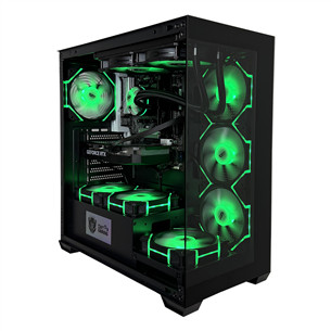 Intop Gaming R5 Aqua, Ryzen 5, 32 ГБ, 1 ТБ, RTX 5060 Ti, черный - Настольный компьютер ER282419