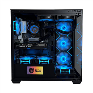 Intop Gaming R5 Aqua, Ryzen 5, 32 GB, 1 TB, RTX 5060 Ti, juodas - Stacionarus kompiuteris
