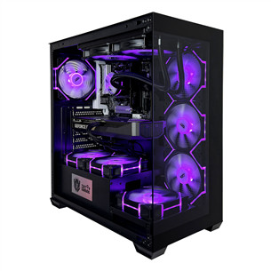 Intop Gaming R7 Aqua, Ryzen 7, 32 ГБ, 1 ТБ, RTX 5070, черный - Настольный компьютер ER097421