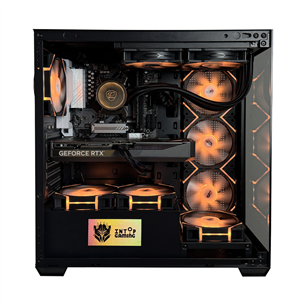 Intop Gaming R7 Aqua, Ryzen 7, 32 GB, 1 TB, RTX 5070, juodas - Stacionarus kompiuteris
