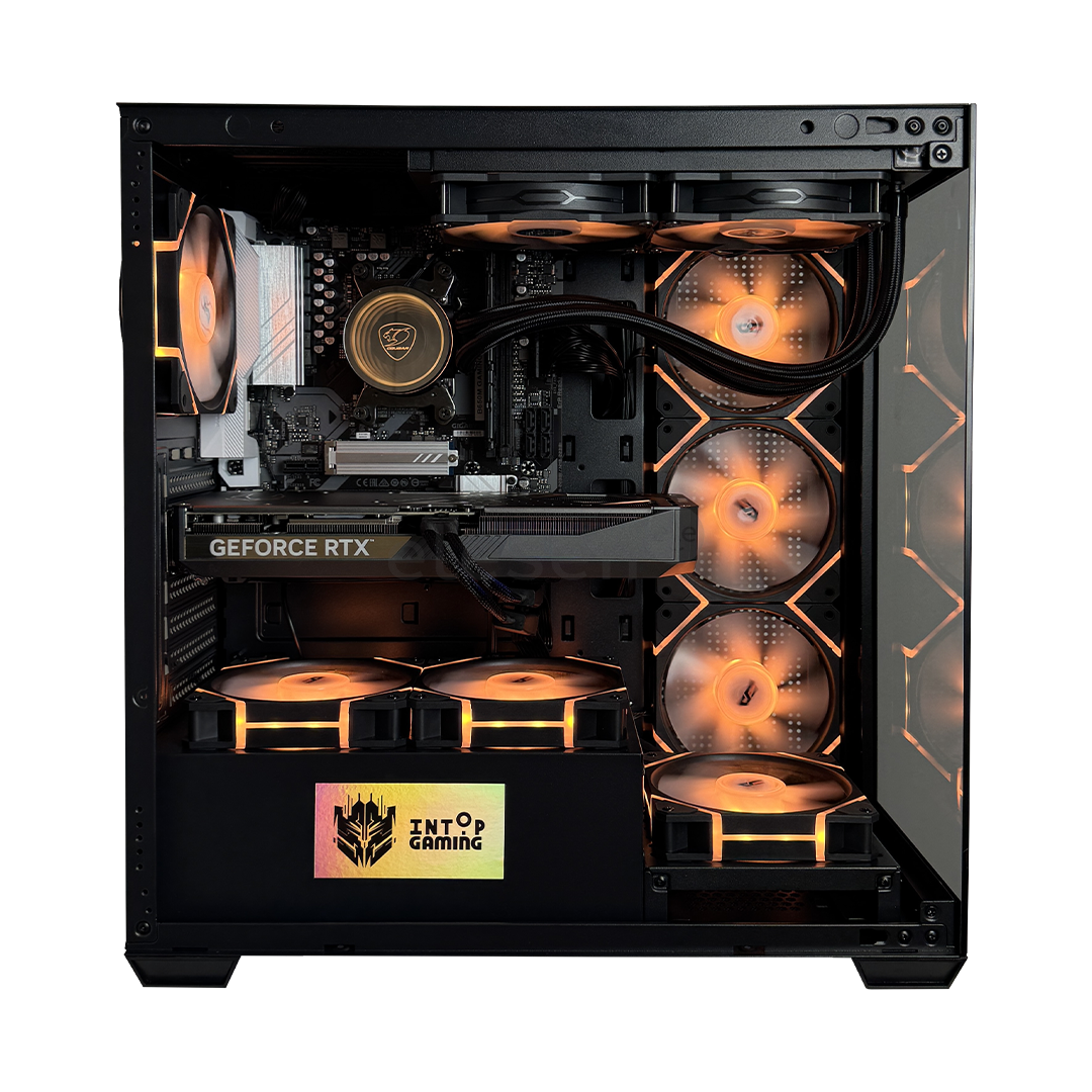 Intop Gaming R7 Aqua, Ryzen 7, 32 GB, 1 TB, RTX 5070, juodas - Stacionarus kompiuteris