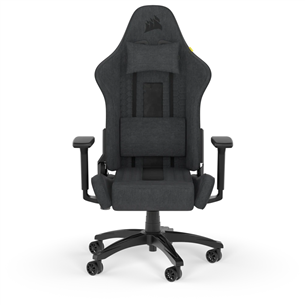 Corsair TC100 Relaxed Fabric, juoda/pilka - Žaidimų kėdė 840006694939