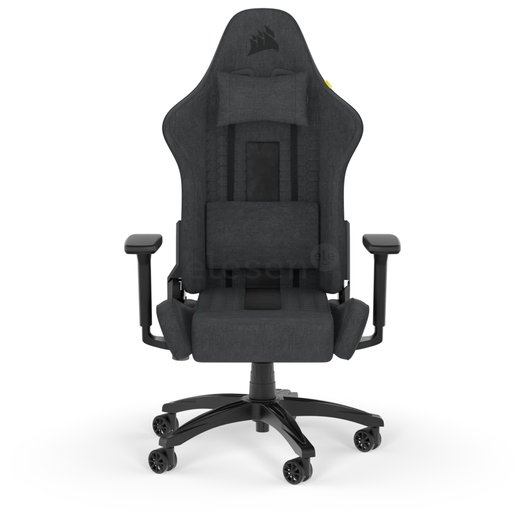 Corsair TC100 Relaxed Fabric, juoda/pilka - Žaidimų kėdė