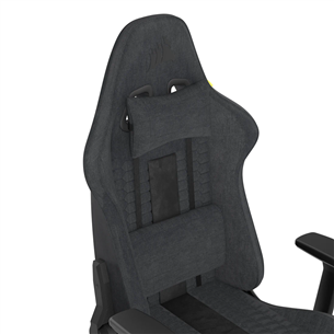 Corsair TC100 Relaxed Fabric, juoda/pilka - Žaidimų kėdė