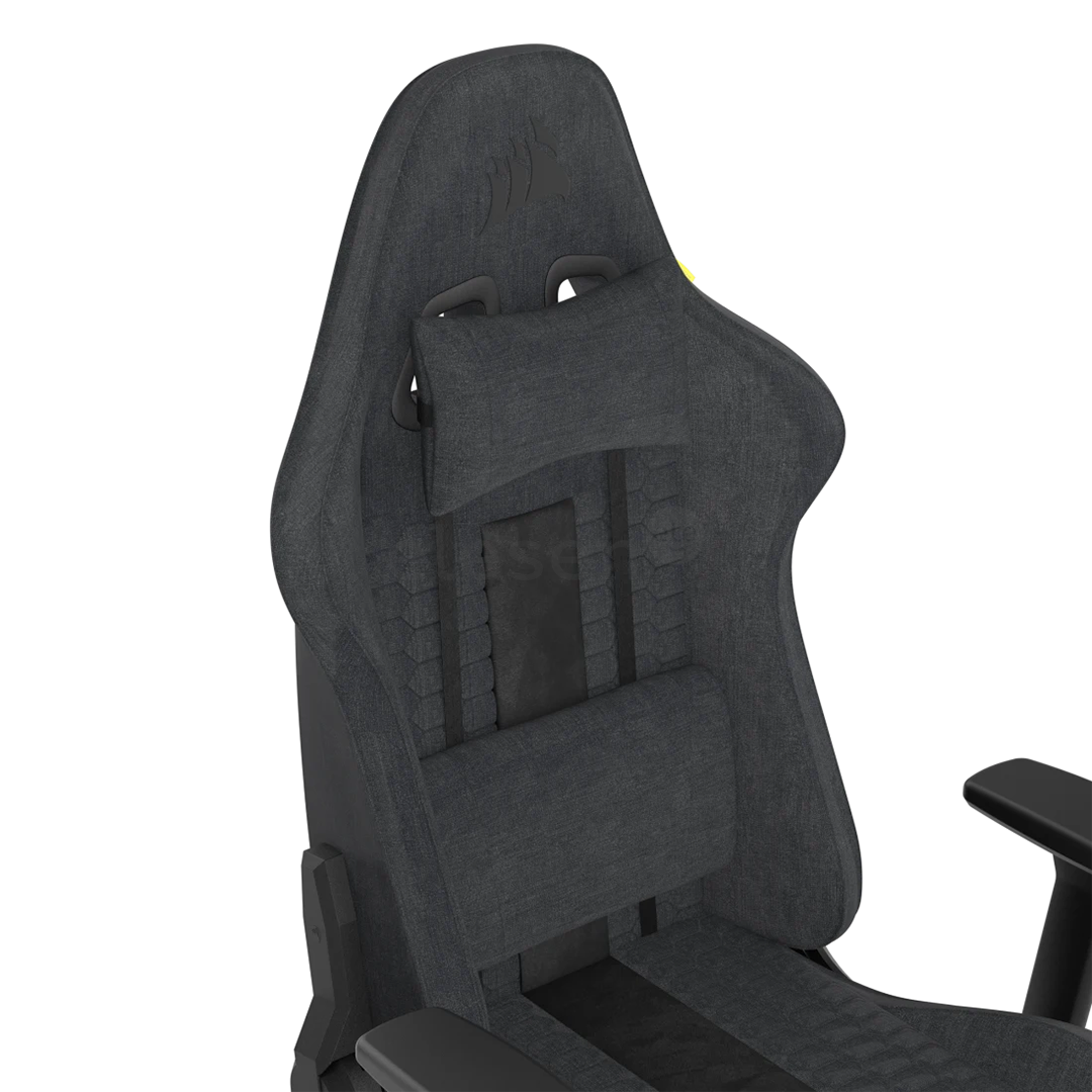 Corsair TC100 Relaxed Fabric, juoda/pilka - Žaidimų kėdė