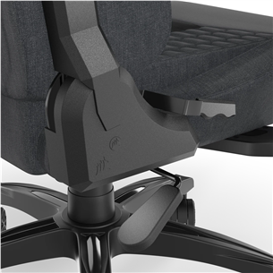 Corsair TC100 Relaxed Fabric, juoda/pilka - Žaidimų kėdė