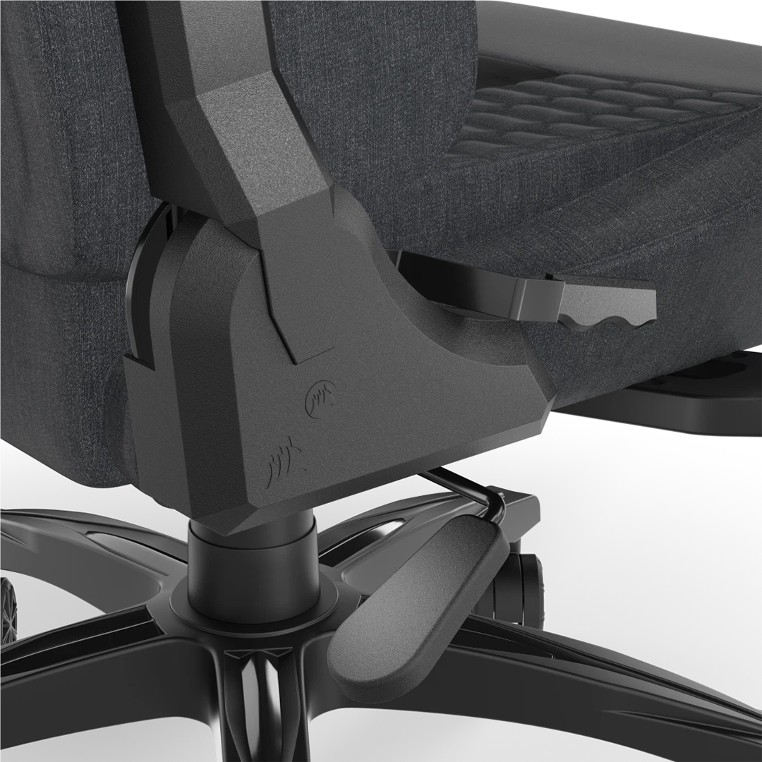 Corsair TC100 Relaxed Fabric, juoda/pilka - Žaidimų kėdė