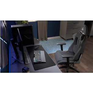 Corsair TC100 Relaxed Fabric, juoda/pilka - Žaidimų kėdė