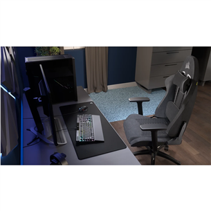 Corsair TC100 Relaxed Fabric, juoda/pilka - Žaidimų kėdė