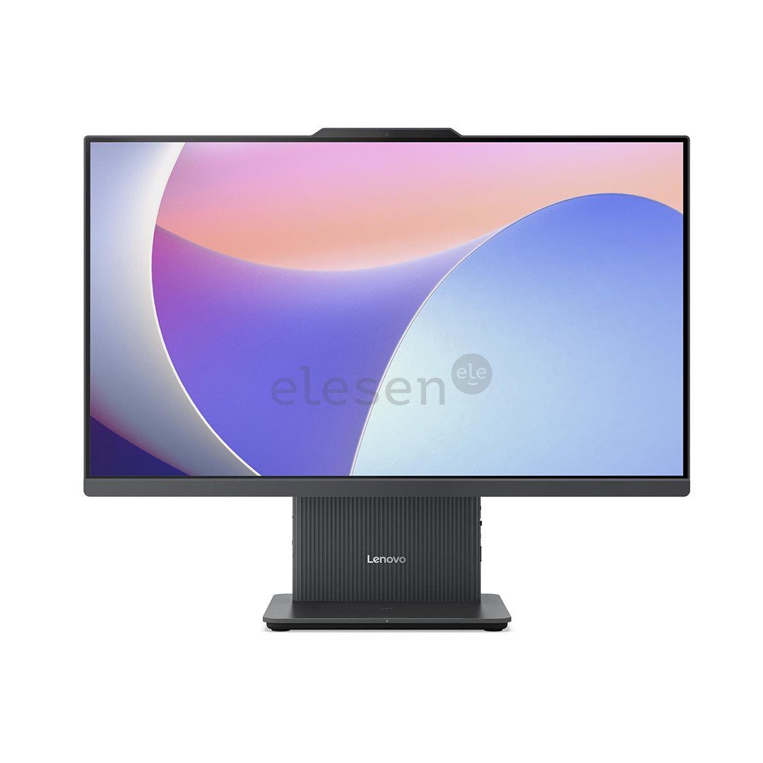 Lenovo IdeaCentre AIO 24ARR9, 23.8'', FHD, 100 Hz, Ryzen 5, 16 GB, 512 GB, pilkas - Stacionarus kompiuteris