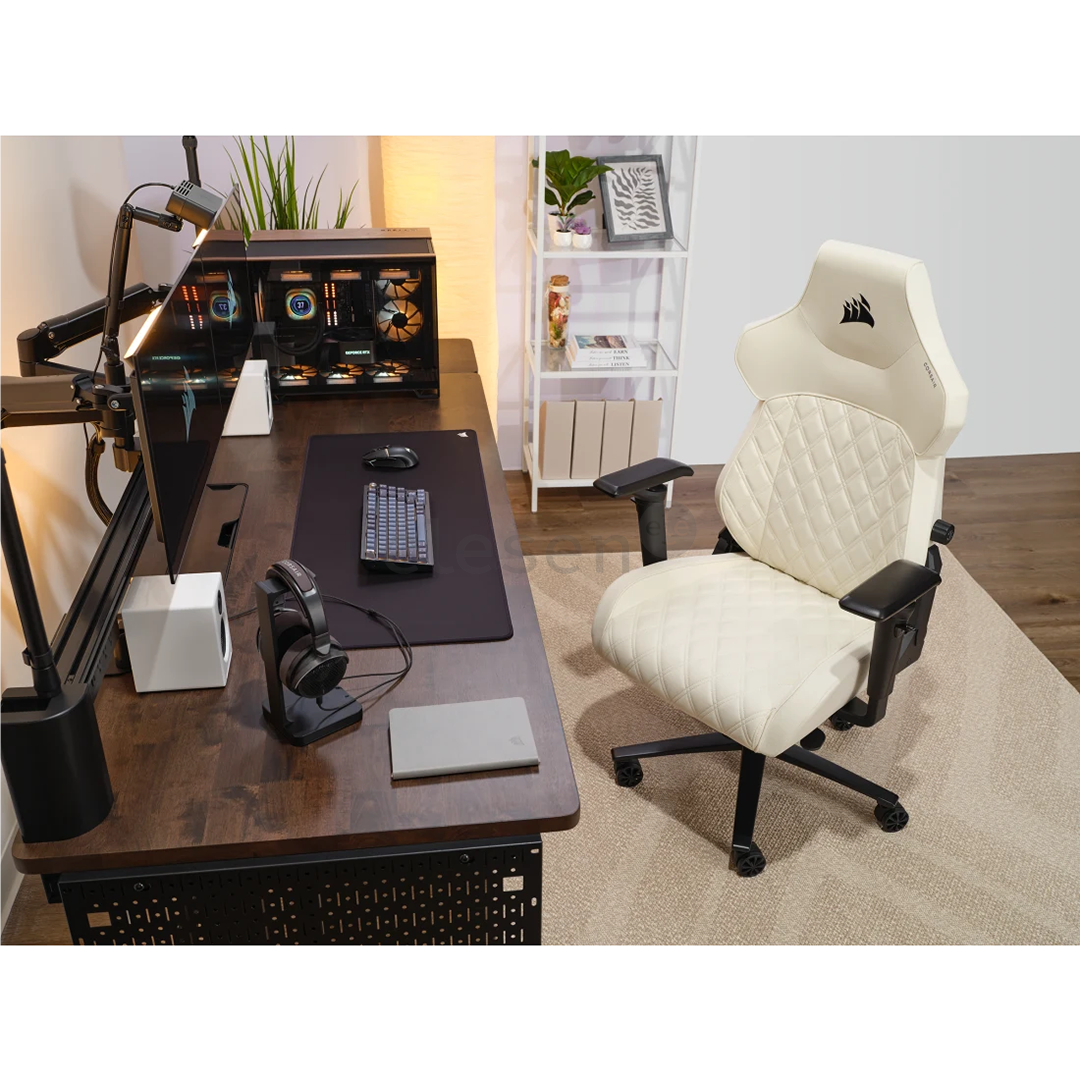 Corsair TC500 LUXE Fabric, белый - Игровой стул