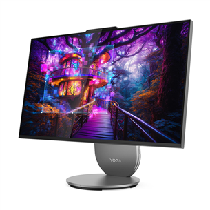 Lenovo Yoga AIO 27IAH10, 27'', QHD, IPS, 120 Hz, Ultra 7, 16 GB, 1 TB, pilkas - Stacionarus kompiuteris