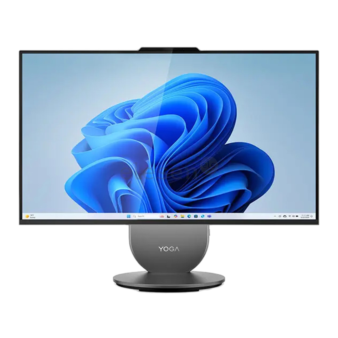 Lenovo Yoga AIO 27IAH10, 27'', QHD, IPS, 120 Hz, Ultra 9, 16 GB, 1 TB, RTX 4050, pilkas - Stacionarus kompiuteris