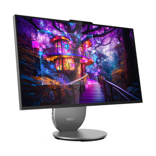 Lenovo Yoga AIO 27IAH10, 27'', QHD, IPS, 120 Hz, Ultra 9, 16 GB, 1 TB, RTX 4050, pilkas - Stacionarus kompiuteris