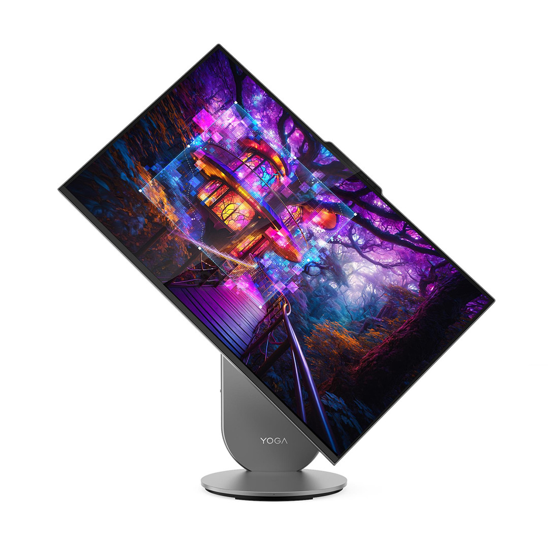 Lenovo Yoga AIO 27IAH10, 27'', QHD, IPS, 120 Hz, Ultra 9, 16 GB, 1 TB, RTX 4050, pilkas - Stacionarus kompiuteris