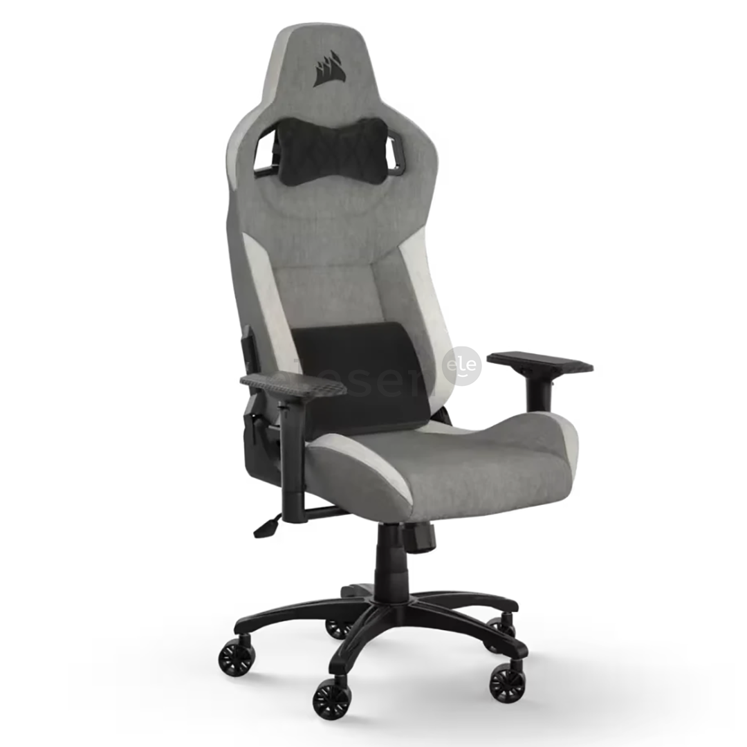 Corsair T3 RUSH Fabric, серый/белый - Игровой стул