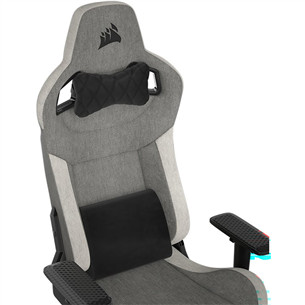 Corsair T3 RUSH Fabric, pilka/balta - Žaidimų kėdė