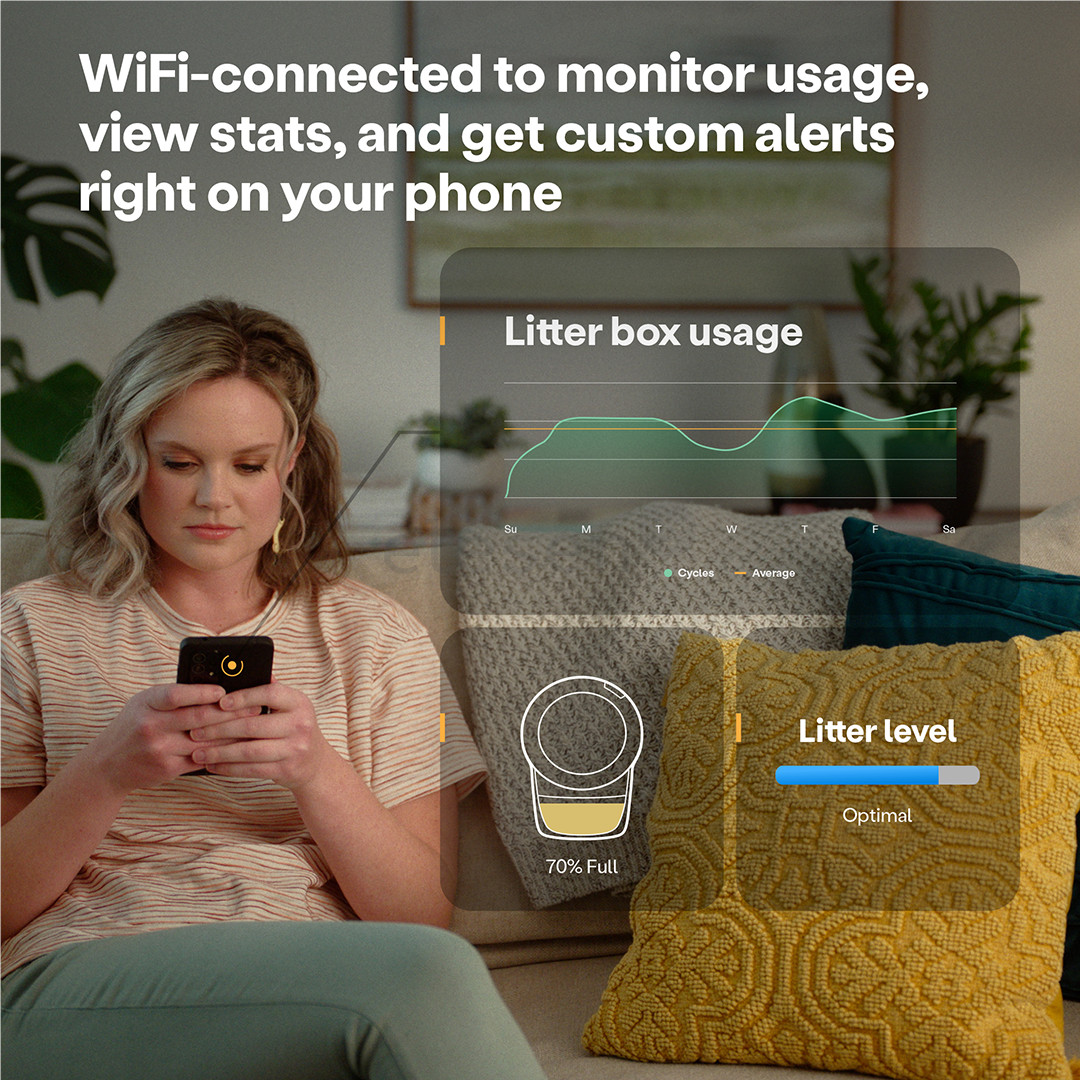 Whisker Litter-Robot 4, белый - Самоочищающийся кошачий туалет