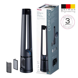 Beurer PureFlow 2-in-1, tamsiai mėlynas - Oro valytuvas ir ventiliatorius