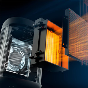 Philips 2000 Series, 1500 W, dark grey - Compact ceramic heater